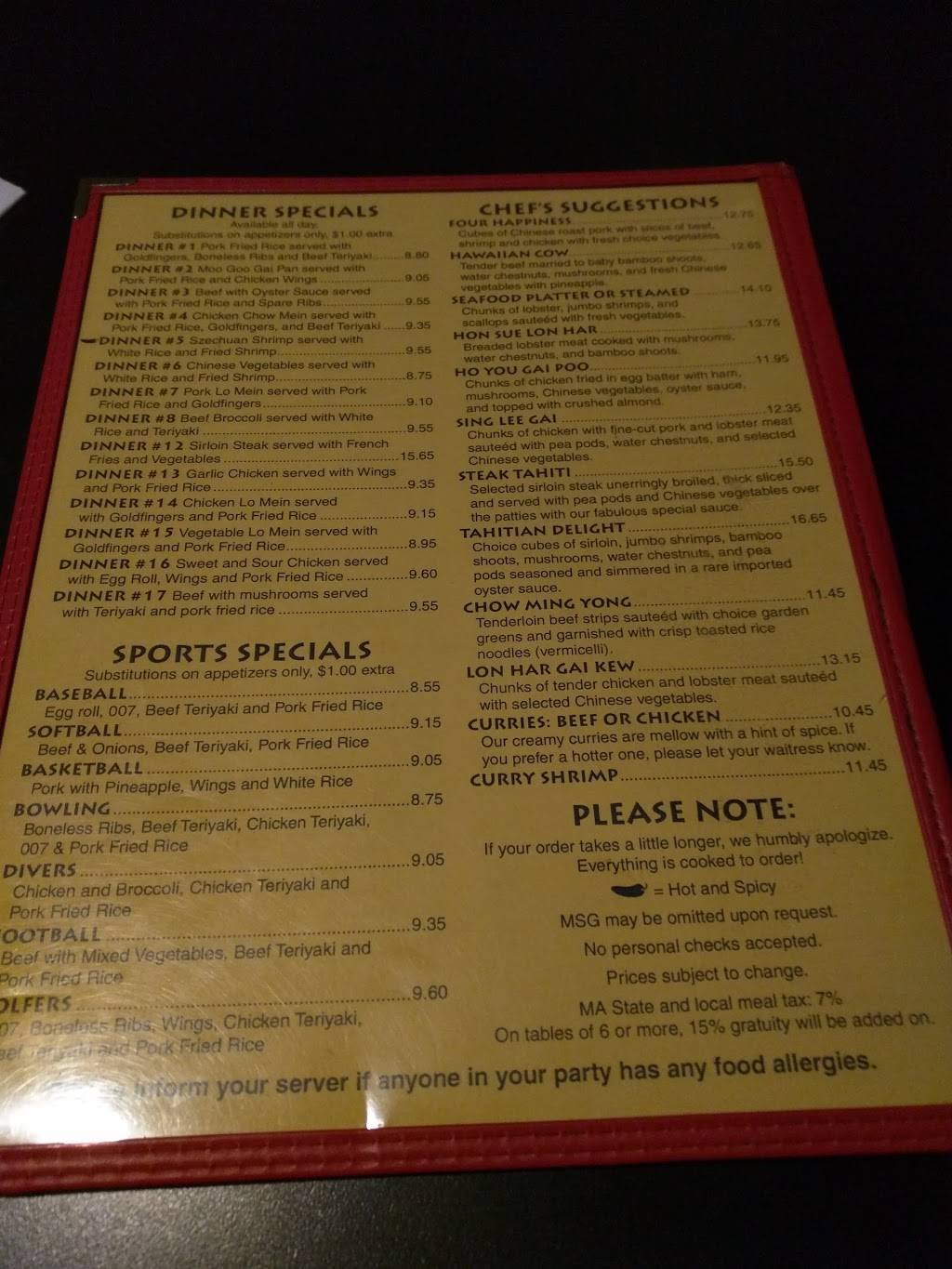 Tahiti Take Out Restaurant & Lounge | restaurant | 101 Wahconah St, Pittsfield, MA 01201, USA | 4134994711 OR +1 413-499-4711