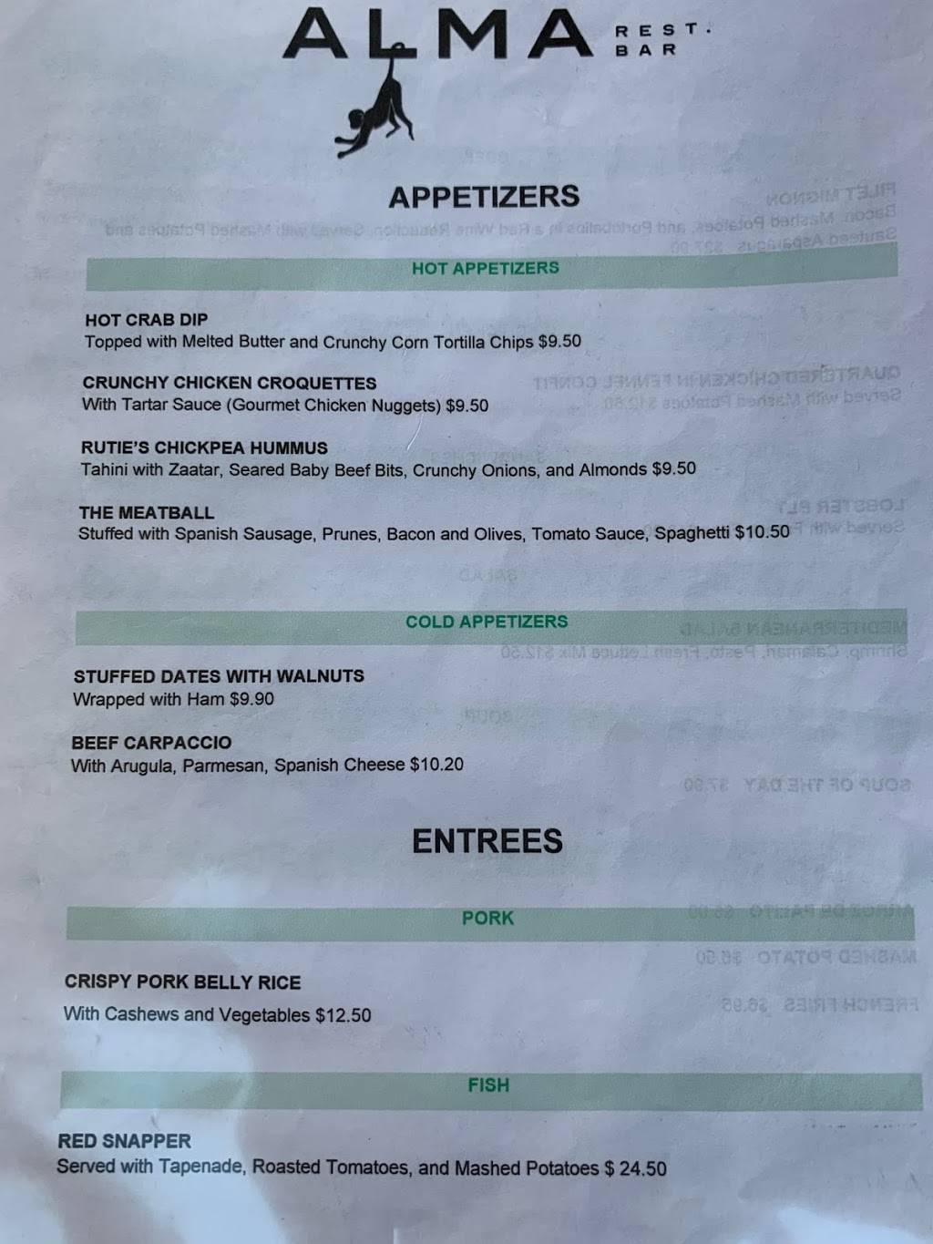 Alma Rest Bar | restaurant | 2223 N Westshore Blvd, Tampa, FL 33607, USA | 8138765100 OR +1 813-876-5100