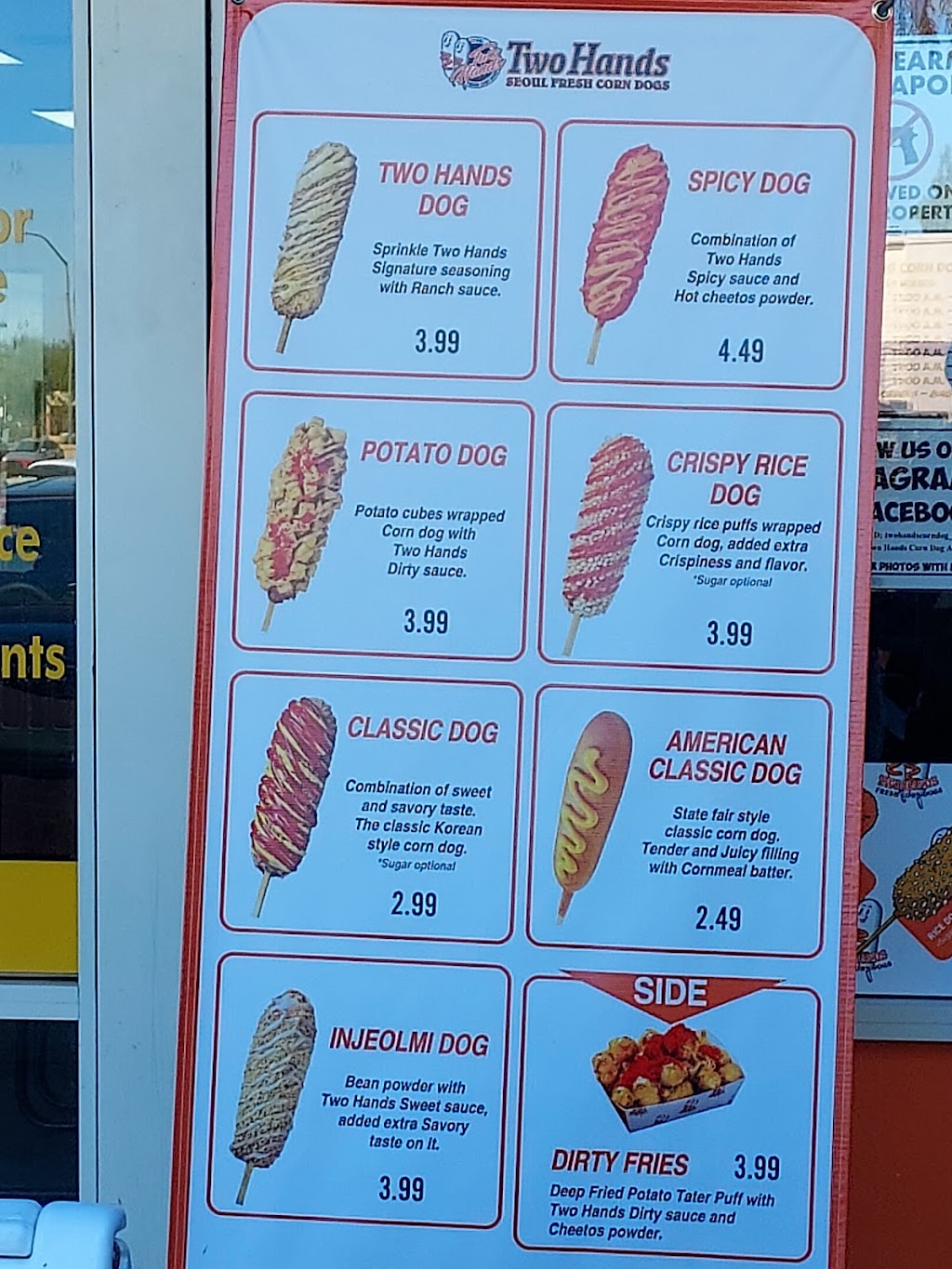 Two Hands Seoul fresh corn dogs | restaurant | 1933 W Main St #6, Mesa, AZ 85201, USA | 4803664527 OR +1 480-366-4527