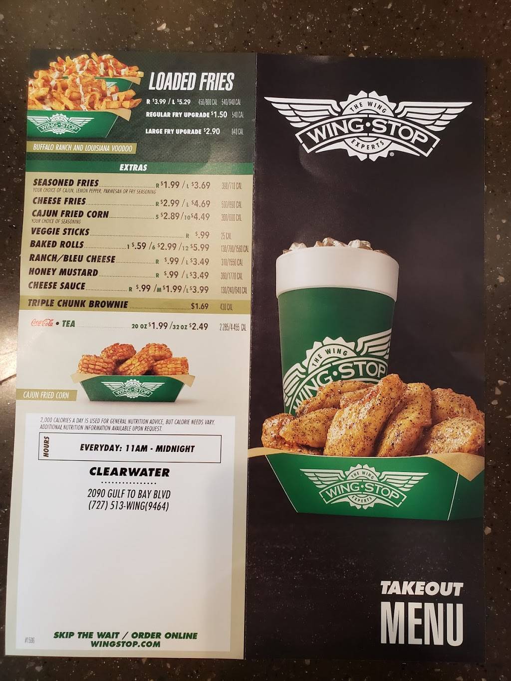 Wingstop | restaurant | 2090 Gulf to Bay Blvd, Clearwater, FL 33765, USA | 7275139464 OR +1 727-513-9464