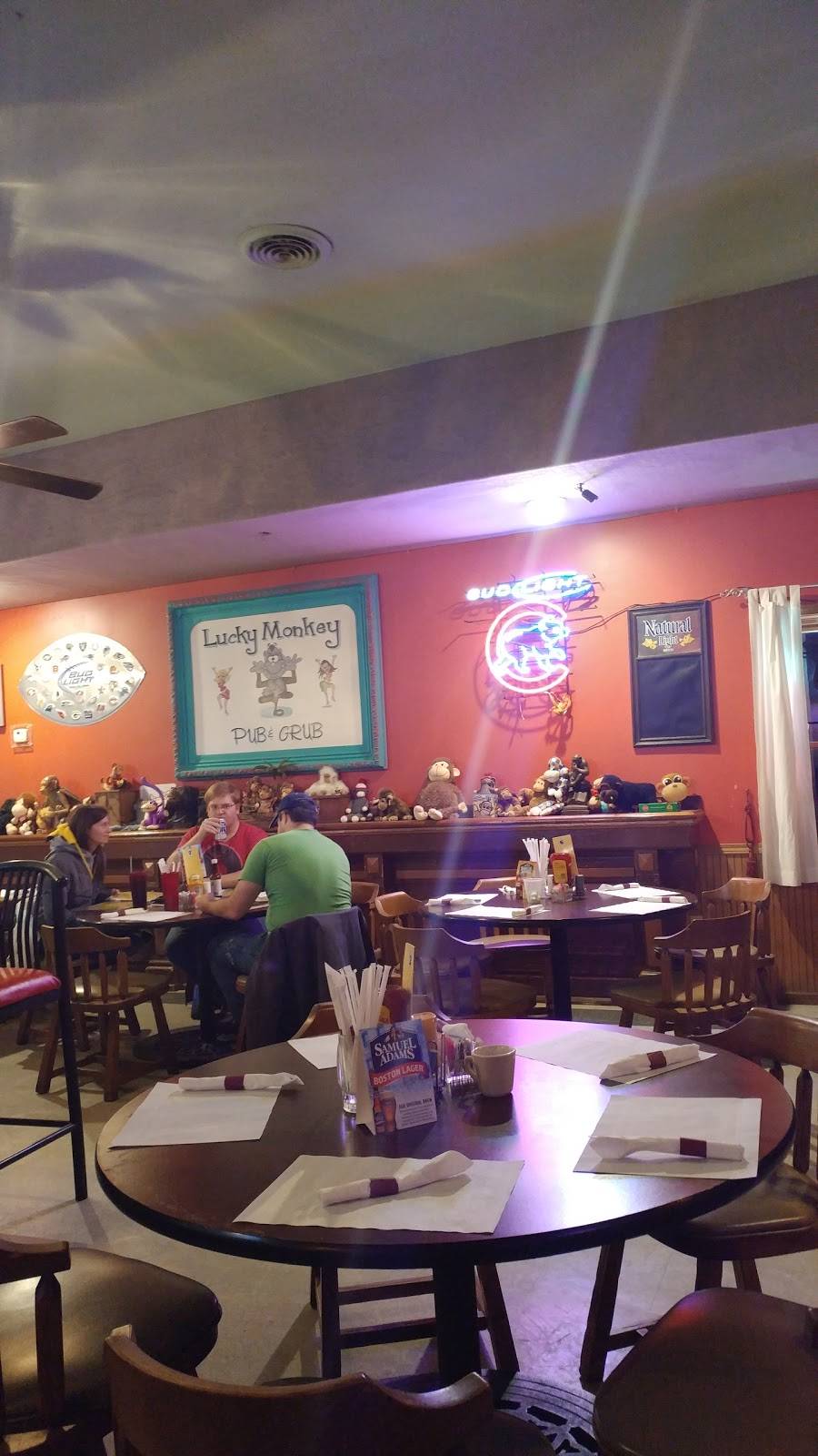 Lucky Monkey Pub and Grub | restaurant | 201 W Bodman St, Bement, IL 61813, USA | 2176785781 OR +1 217-678-5781