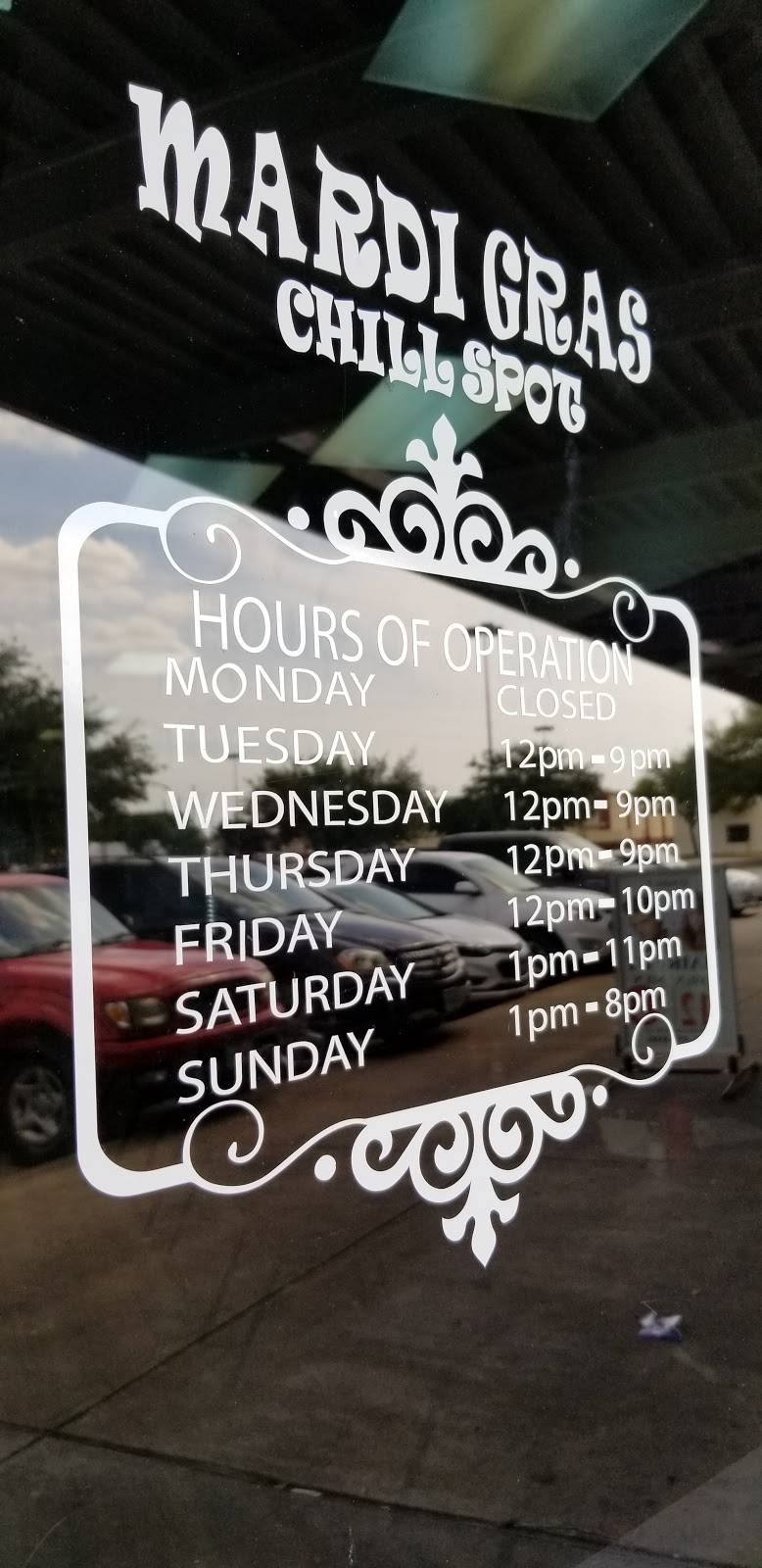 Mardi Gras Chill Spot | restaurant | 17817 Farm to Market Rd 529 #150, Houston, TX 77084, USA | 8326748781 OR +1 832-674-8781