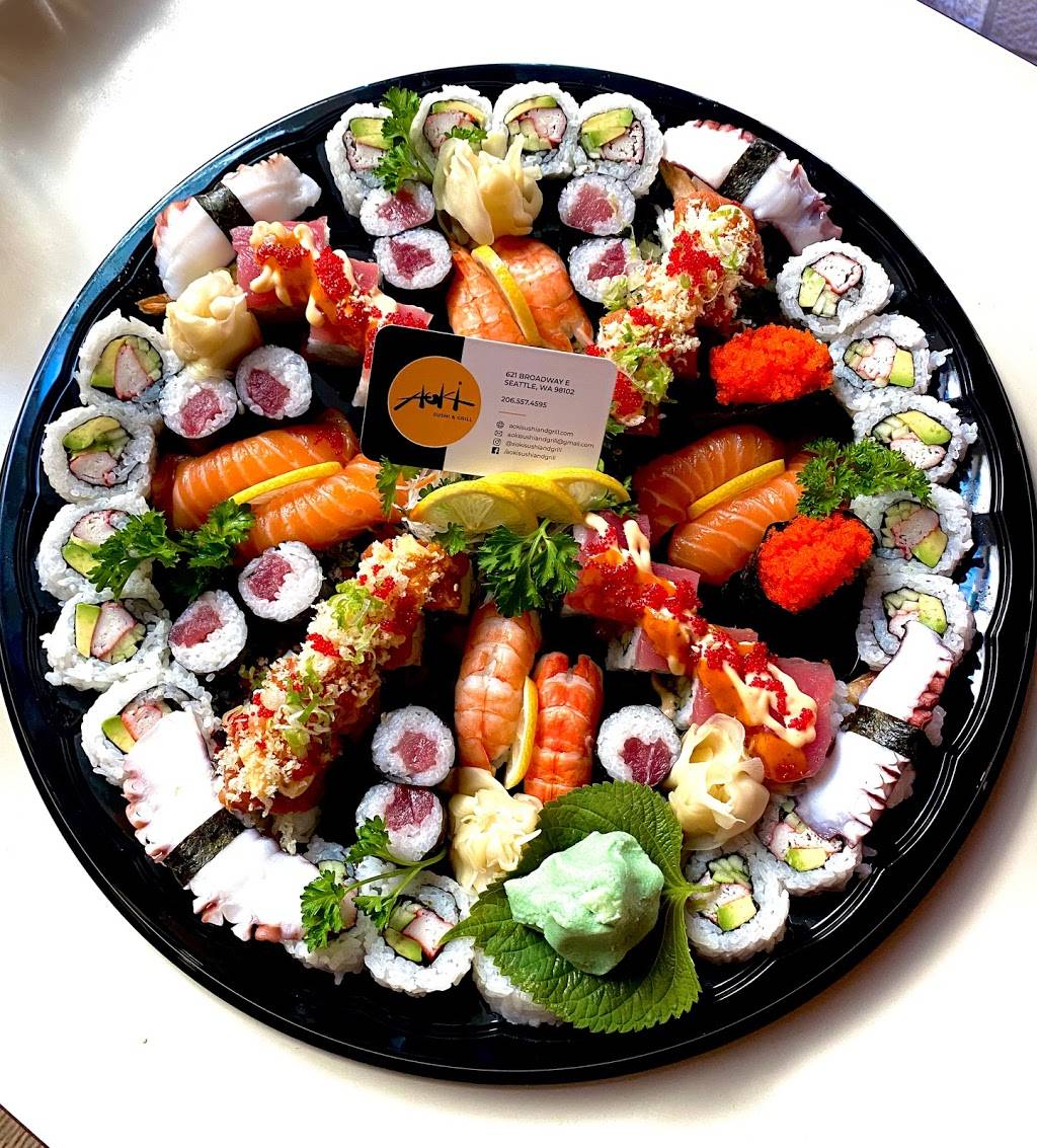 Aoki Sushi & Grill | restaurant | 621 Broadway E, Seattle, WA 98102, USA | 2065574595 OR +1 206-557-4595