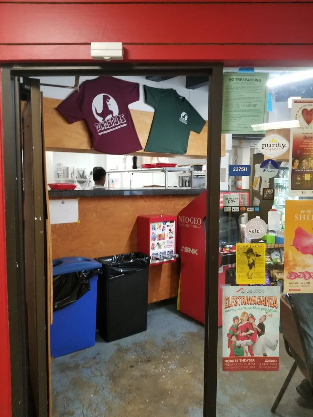 Dinosaurs | meal takeaway | 2275 Market St, San Francisco, CA 94114, USA | 4155031421 OR +1 415-503-1421