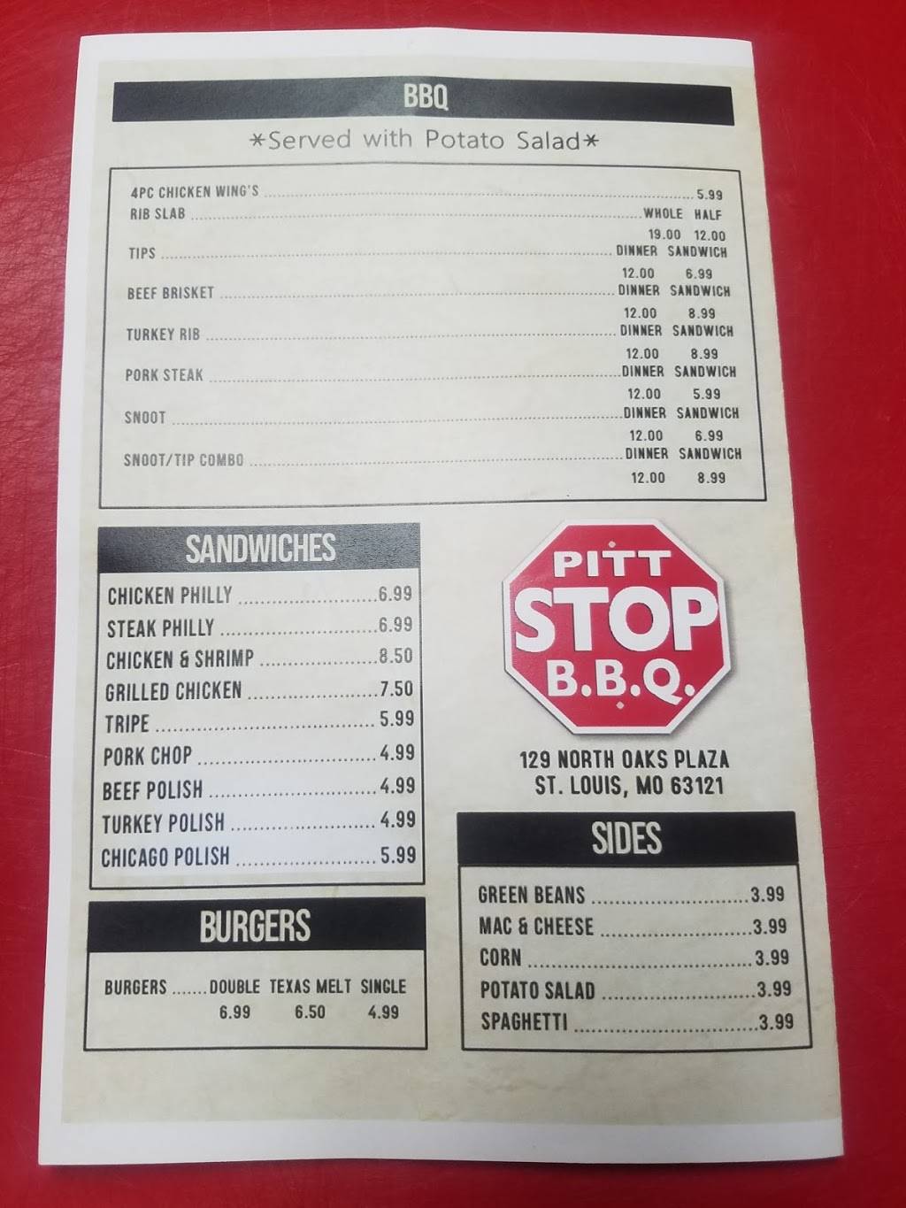 Motown Pit Stop | restaurant | 129 N Oaks Plaza, Northwoods, MO 63121, USA | 3143492802 OR +1 314-349-2802