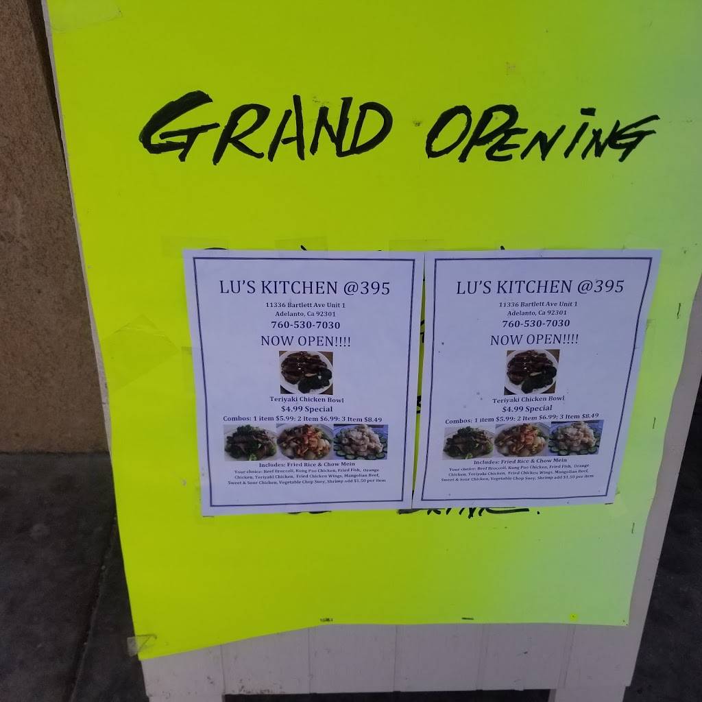 LUS KITCHEN @395 | restaurant | 11336 Bartlett Ave#1, Adelanto, CA 92301, USA | 7605307030 OR +1 760-530-7030