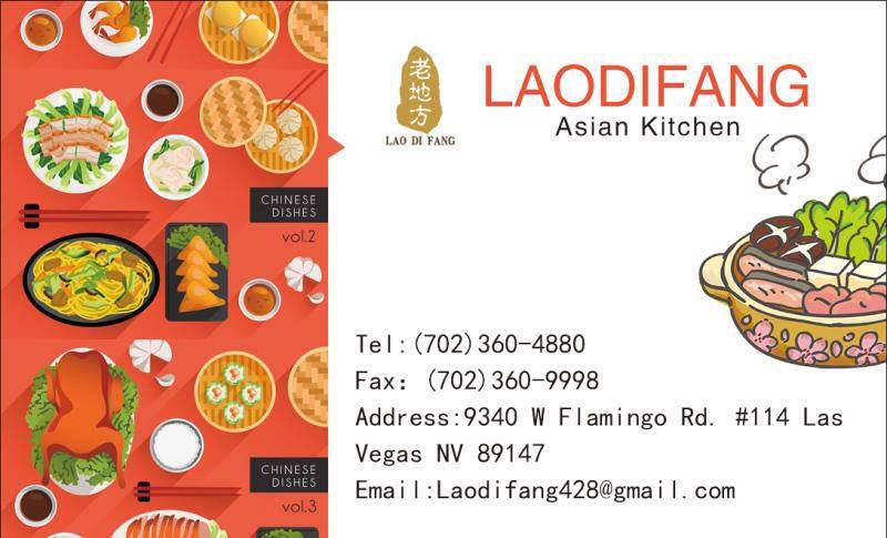 LaoDiFang Asian Kitchen | meal delivery | 9340 W Flamingo Rd #114, Las Vegas, NV 89147, USA | 7023604880 OR +1 702-360-4880