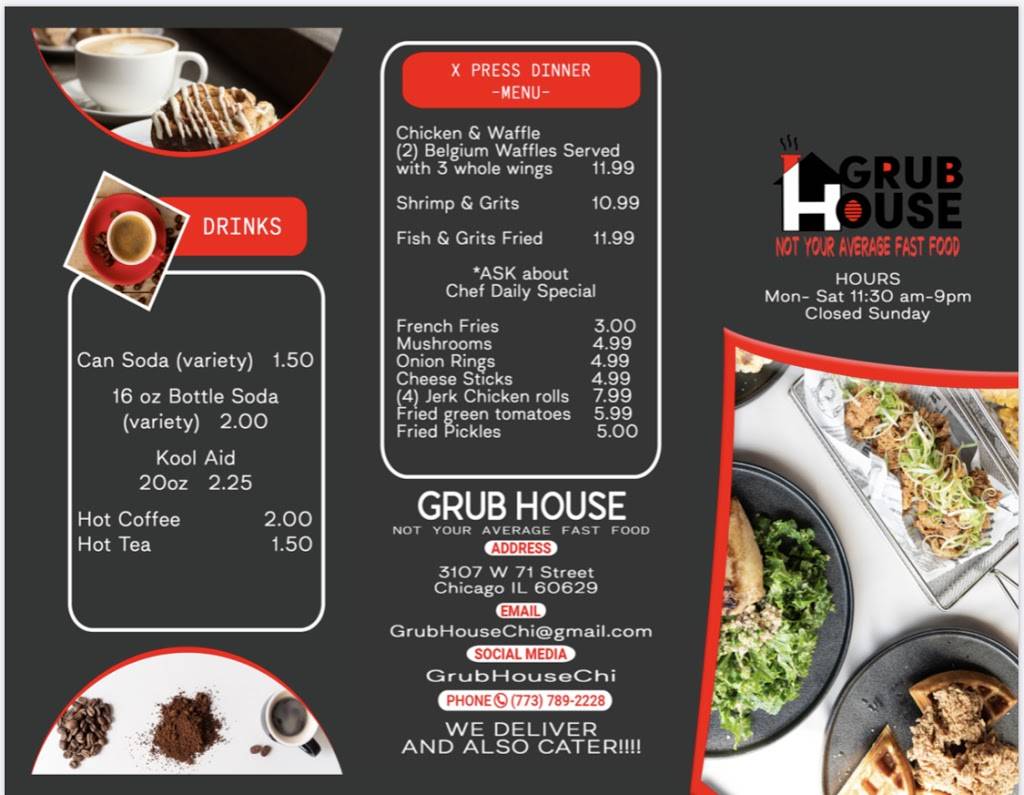 Grub House | restaurant | 3107 W 71st St, Chicago, IL 60629, USA | 7737892228 OR +1 773-789-2228