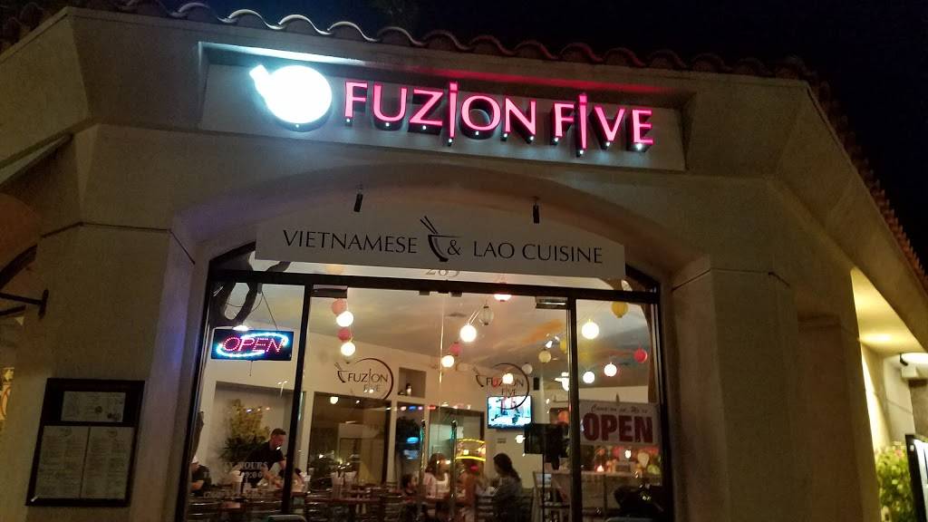 Fuzion Five | restaurant | 285 S Palm Canyon Dr, Palm Springs, CA 92262, USA | 7603226162 OR +1 760-322-6162