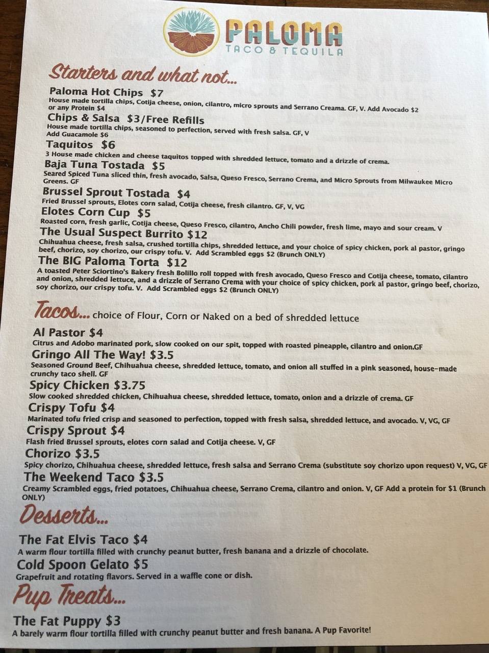 Paloma Taco and Tequila | restaurant | 5419 W North Ave, Milwaukee, WI 53208, USA | 4148100404 OR +1 414-810-0404