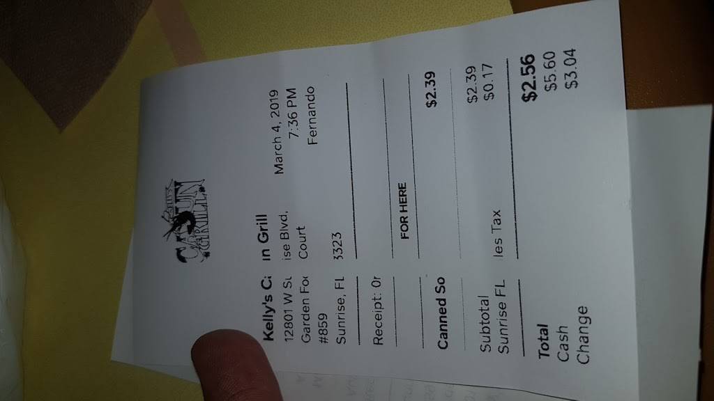 Cajun and Grill | restaurant | 12801 W Sunrise Blvd, Sunrise, FL 33323, USA | 9548461928 OR +1 954-846-1928