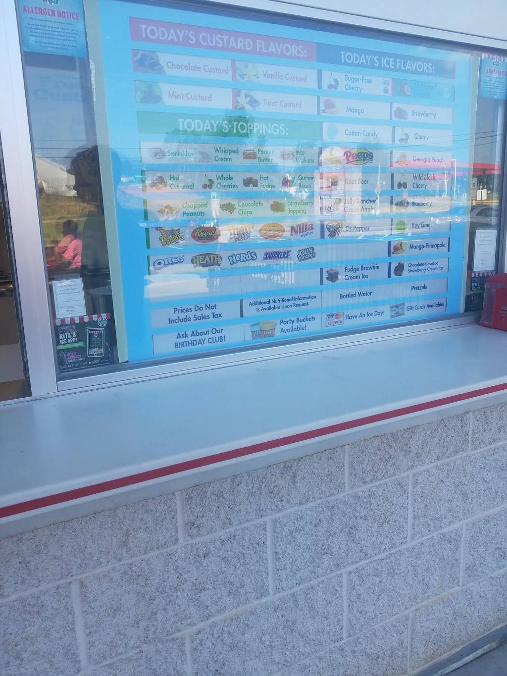 Ritas Italian Ice & Frozen Custard | restaurant | 617 Lombard Rd, Red Lion, PA 17356, USA | 7172467007 OR +1 717-246-7007