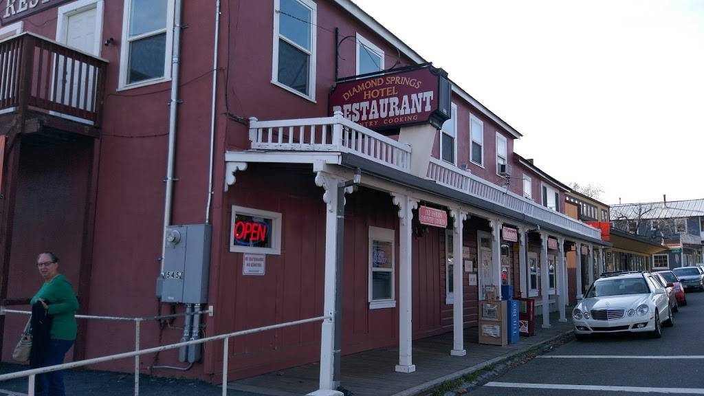 Diamond Springs Hotel Restaurant | restaurant | 545 Pleasant Valley Rd, Diamond Springs, CA 95619, USA | 5306211730 OR +1 530-621-1730