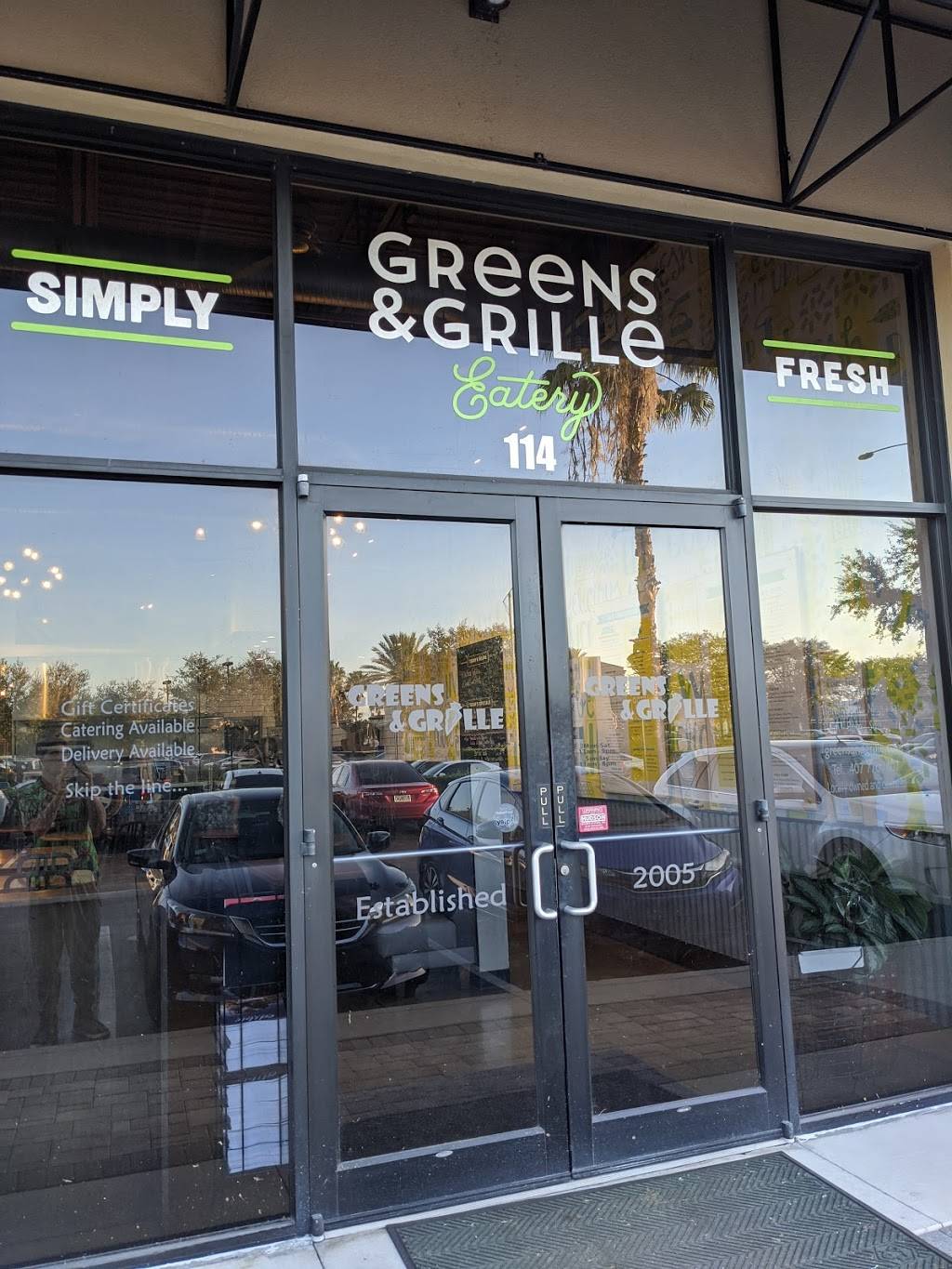 Greens & Grille | restaurant | 4104 Millenia Blvd #114, Orlando, FL 32839, USA | 4077701407 OR +1 407-770-1407