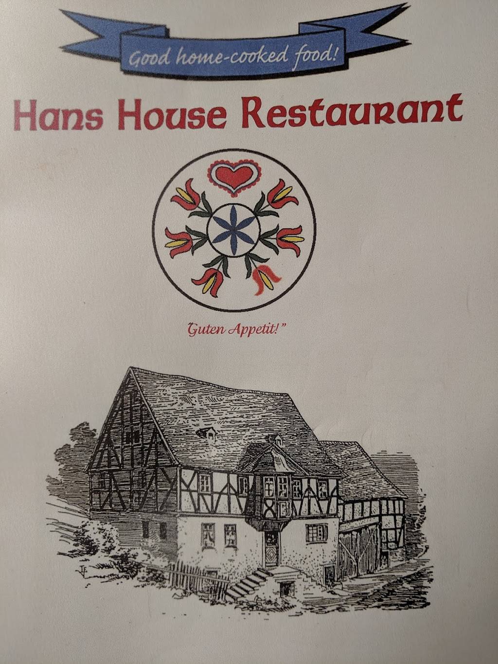 Hans House | restaurant | 116 Central Ave N, Elbow Lake, MN 56531, USA | 2186854193 OR +1 218-685-4193