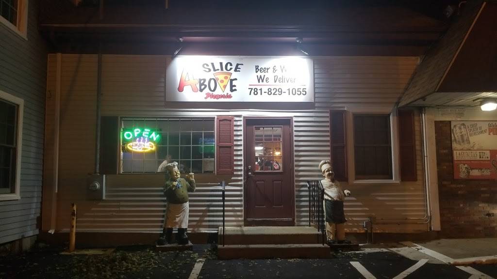 A Slice Above Pizzeria | restaurant | 264 Washington St, Pembroke, MA 02359, USA | 7818291055 OR +1 781-829-1055