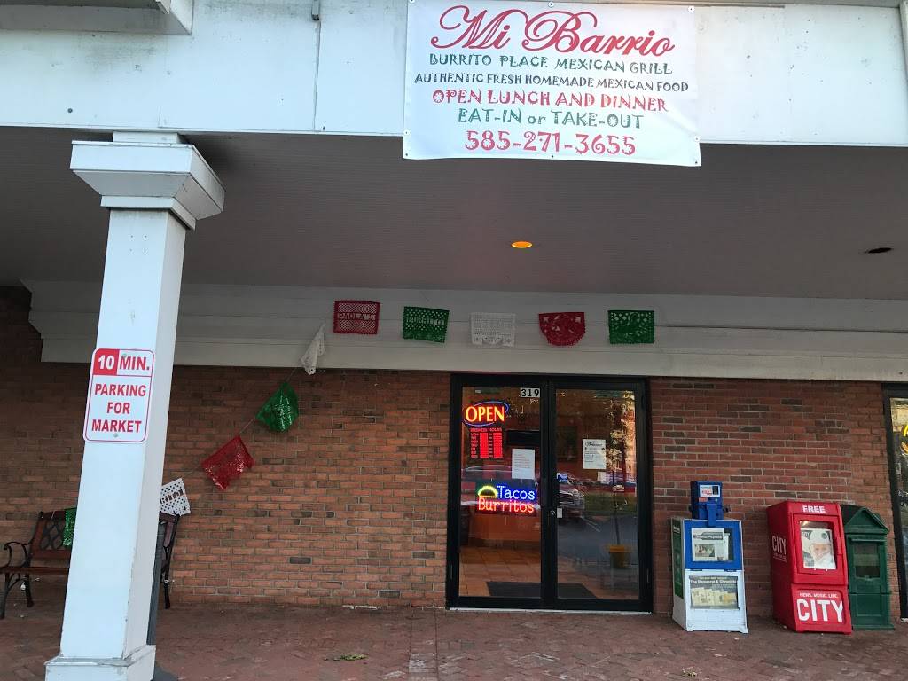 Mi Barrio Burrito Place | restaurant | 319 Exchange Blvd, Rochester, NY 14608, USA | 5852713655 OR +1 585-271-3655