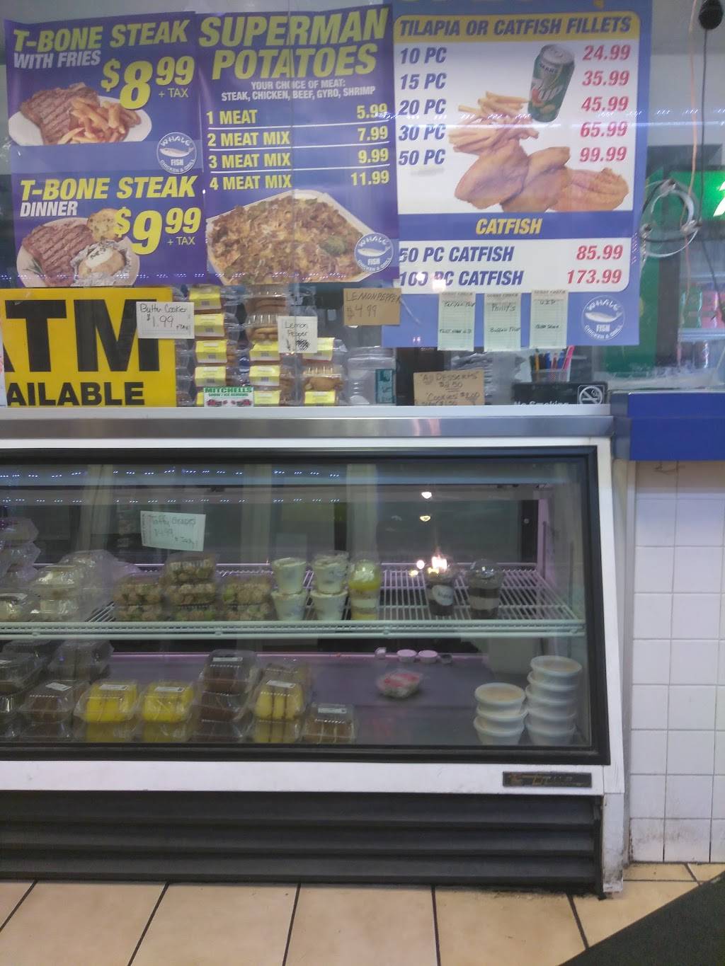 Whales Fish & Chicken | restaurant | 1828 W 79th St, Chicago, IL 60620, USA | 7739629999 OR +1 773-962-9999