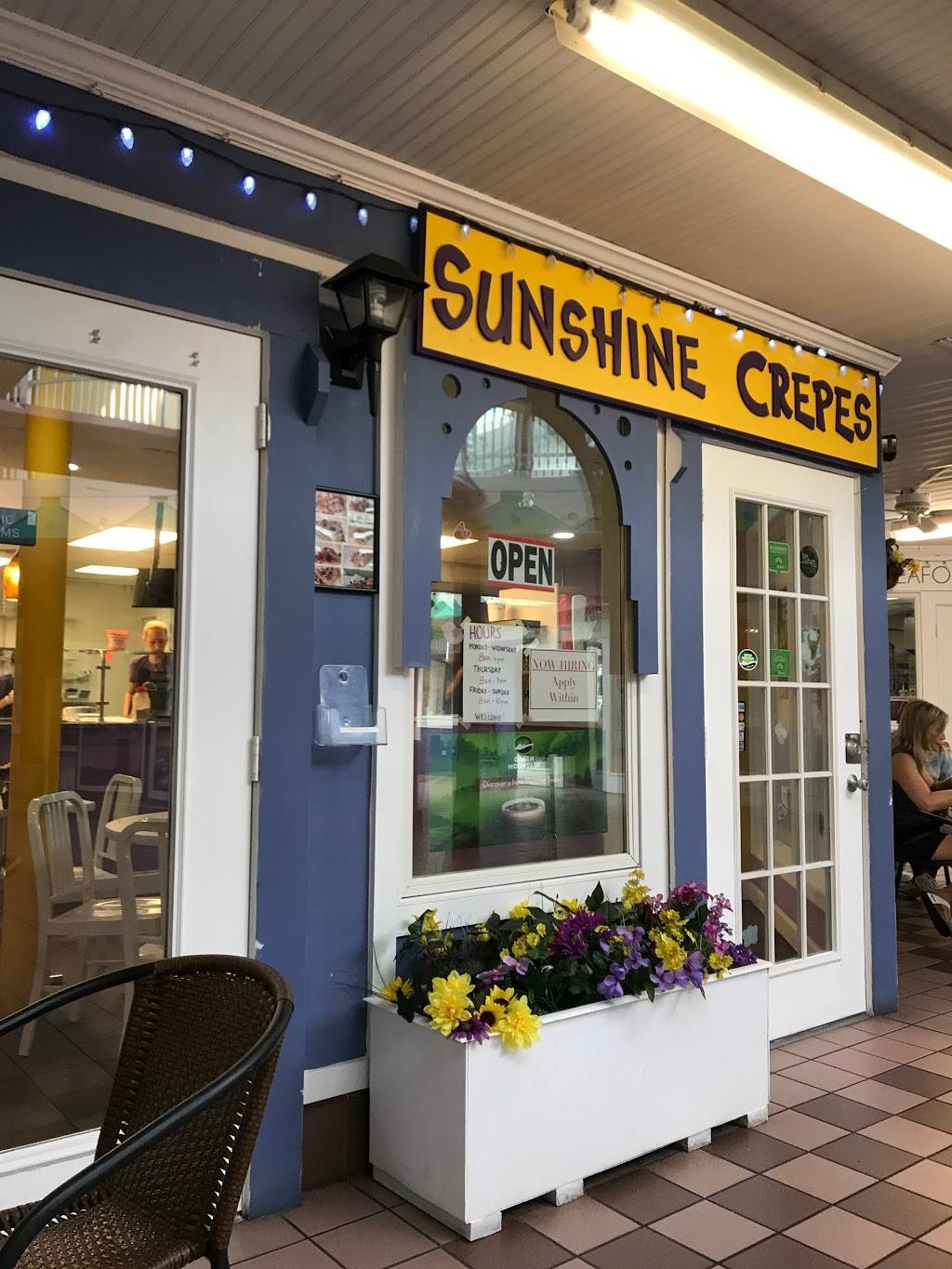 Sunshine Crepes | restaurant | 100 Garfield Pkwy, Bethany Beach, DE 19930, USA | 3025371765 OR +1 302-537-1765