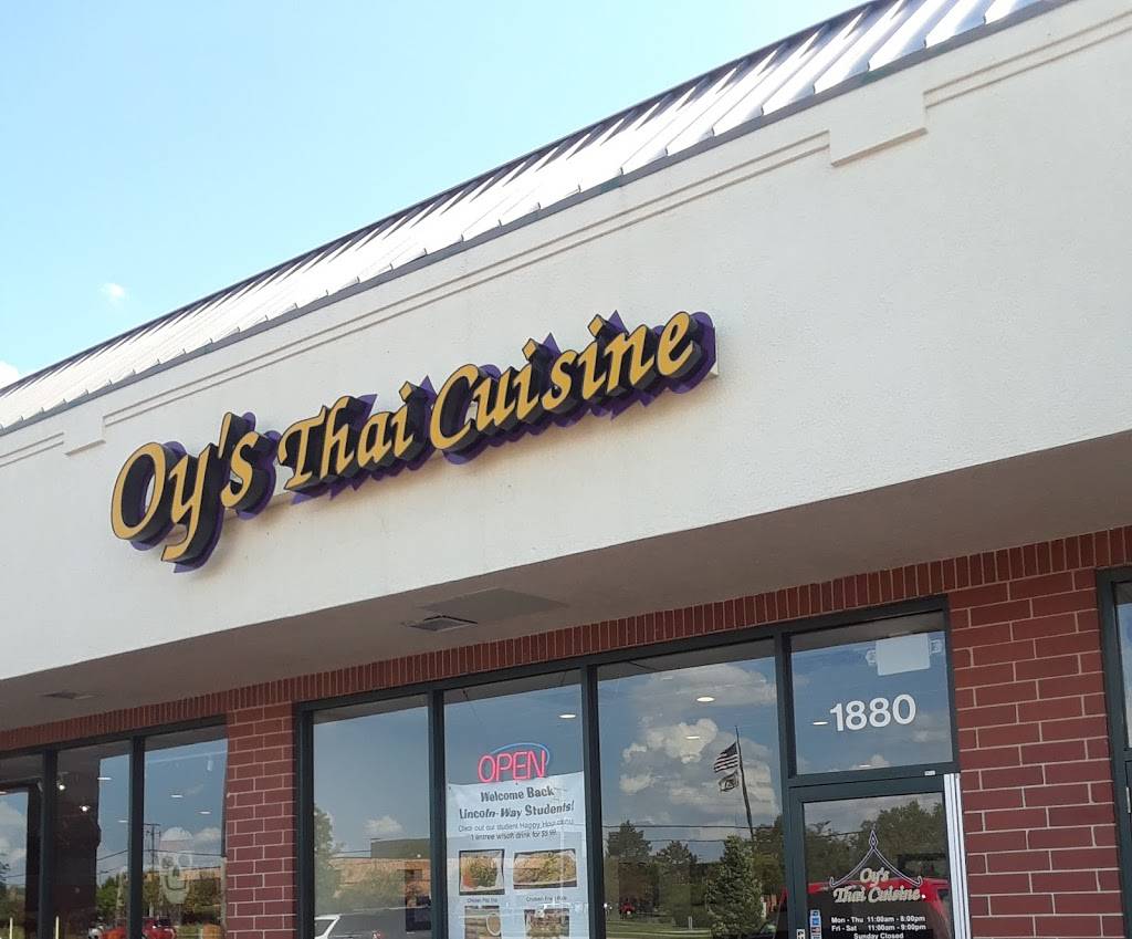 Oys Thai Cuisine | restaurant | 1880 E Lincoln Hwy, New Lenox, IL 60451, USA | 8154629000 OR +1 815-462-9000