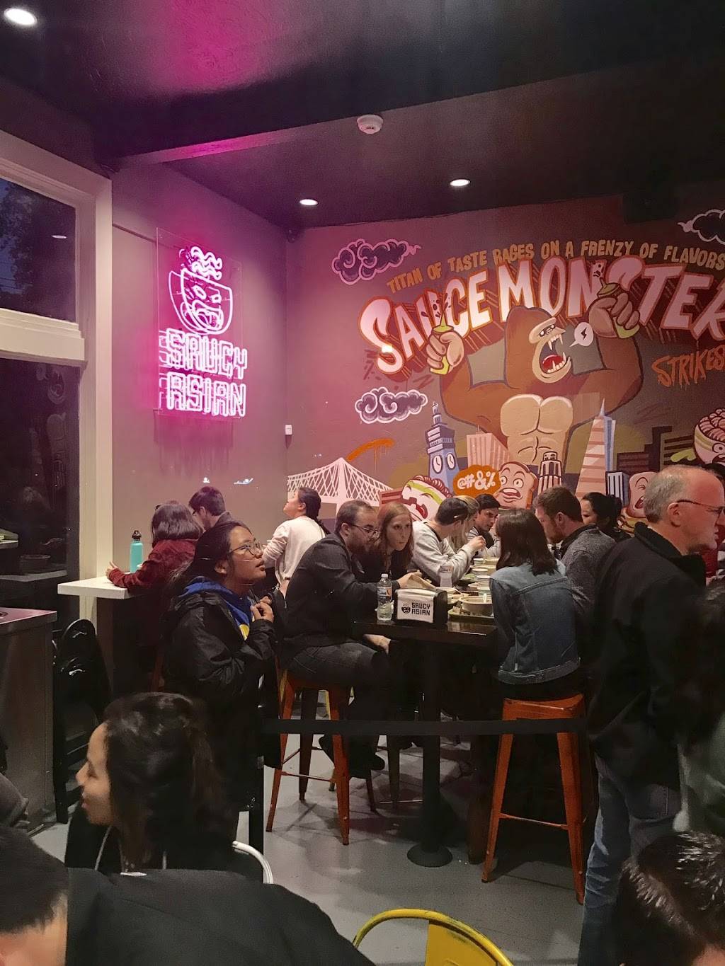 Saucy Asian | restaurant | 3801 17th St, San Francisco, CA 94114, USA | 4158345555 OR +1 415-834-5555