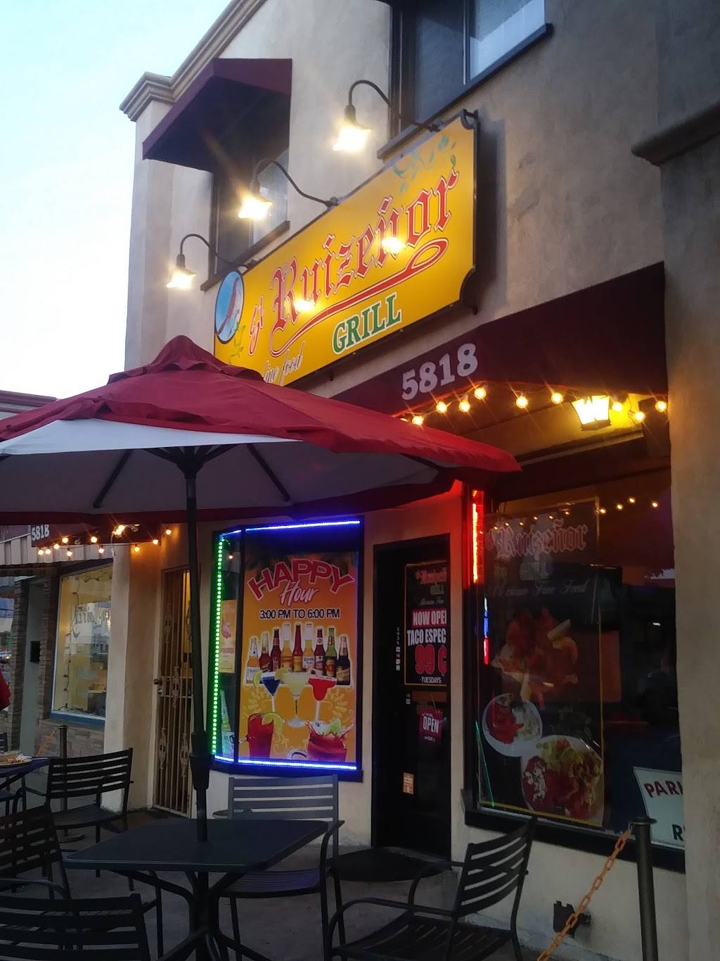 El Ruizeñor Grill | restaurant | 5818 Temple City Blvd, Temple City, CA 91780, USA | 6262868763 OR +1 626-286-8763