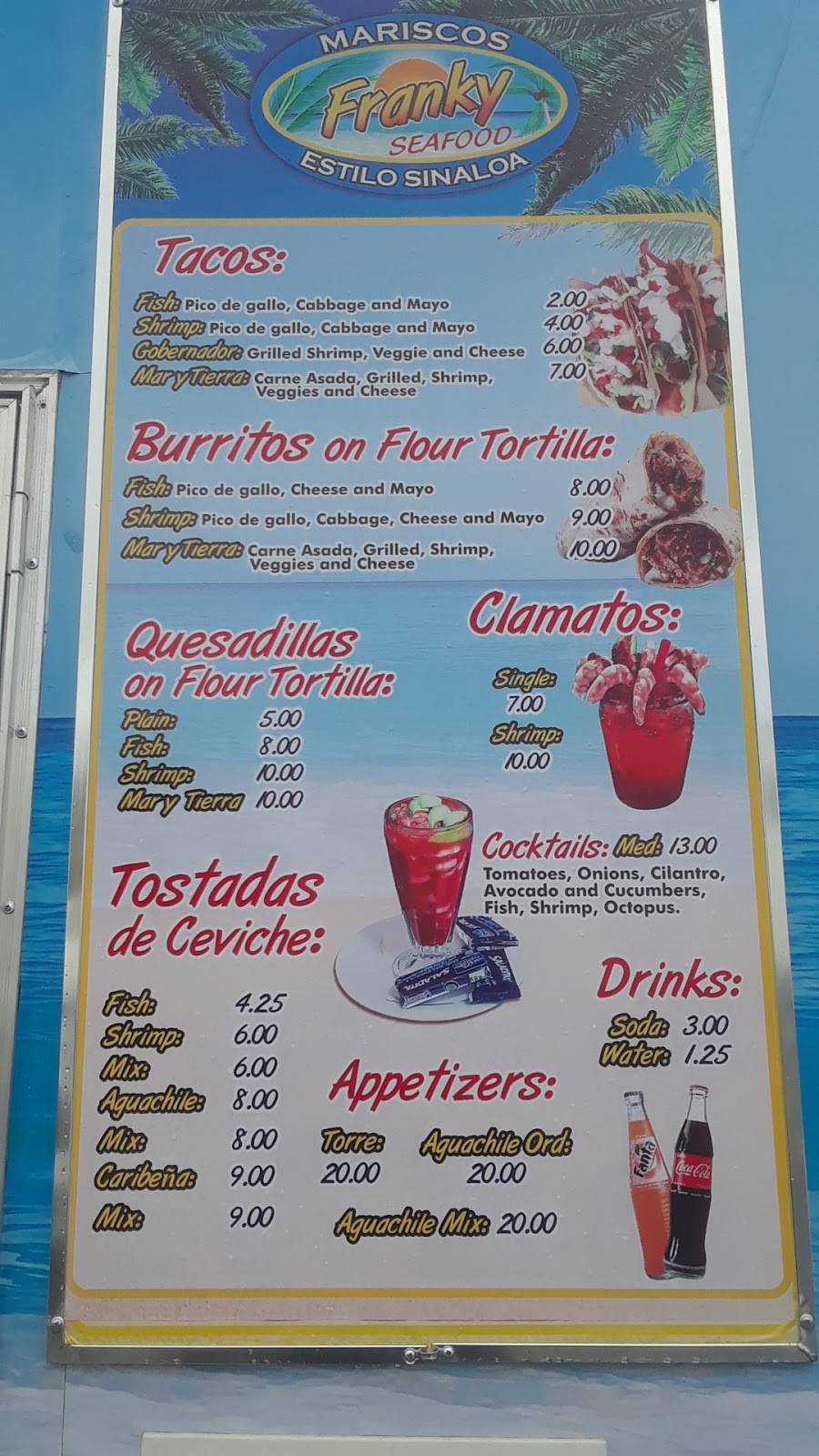 Franky Seafood Mariscos Estilo Sinaloa | restaurant | 1406 Descanso Ave, San Marcos, CA 92069, USA | 6195987581 OR +1 619-598-7581