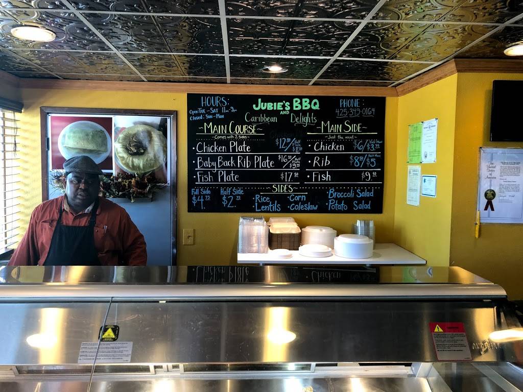 Jubies BBQ Caribbean Delights | restaurant | 2831 W Marine View Dr, Everett, WA 98201, USA | 2534265618 OR +1 253-426-5618