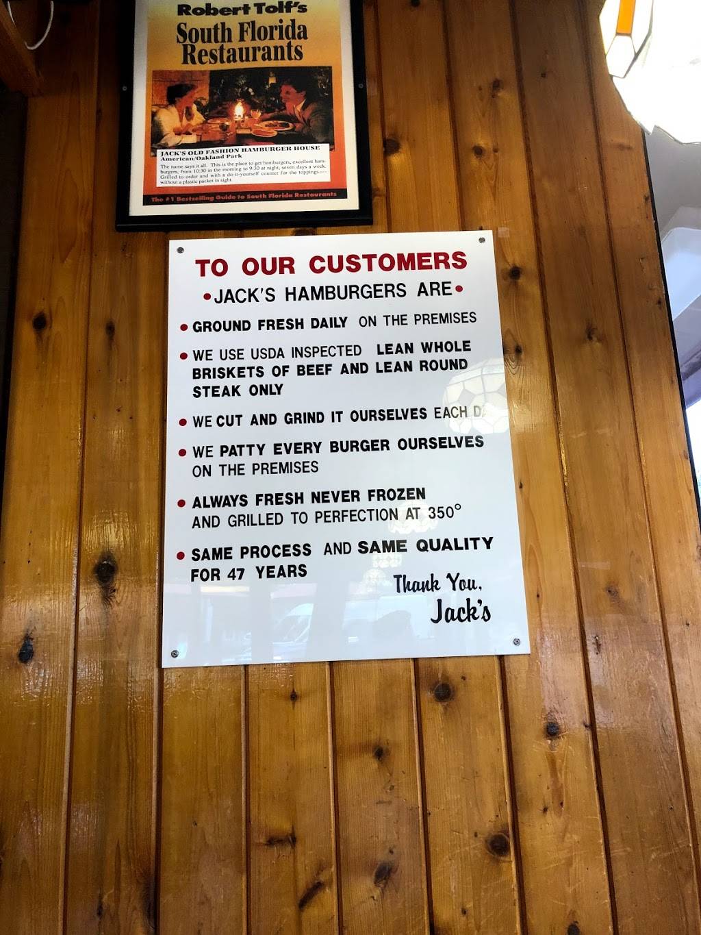 Jacks Old Fashion Hamburger | restaurant | 4201 N Federal Hwy, Oakland Park, FL 33308, USA | 9545659960 OR +1 954-565-9960