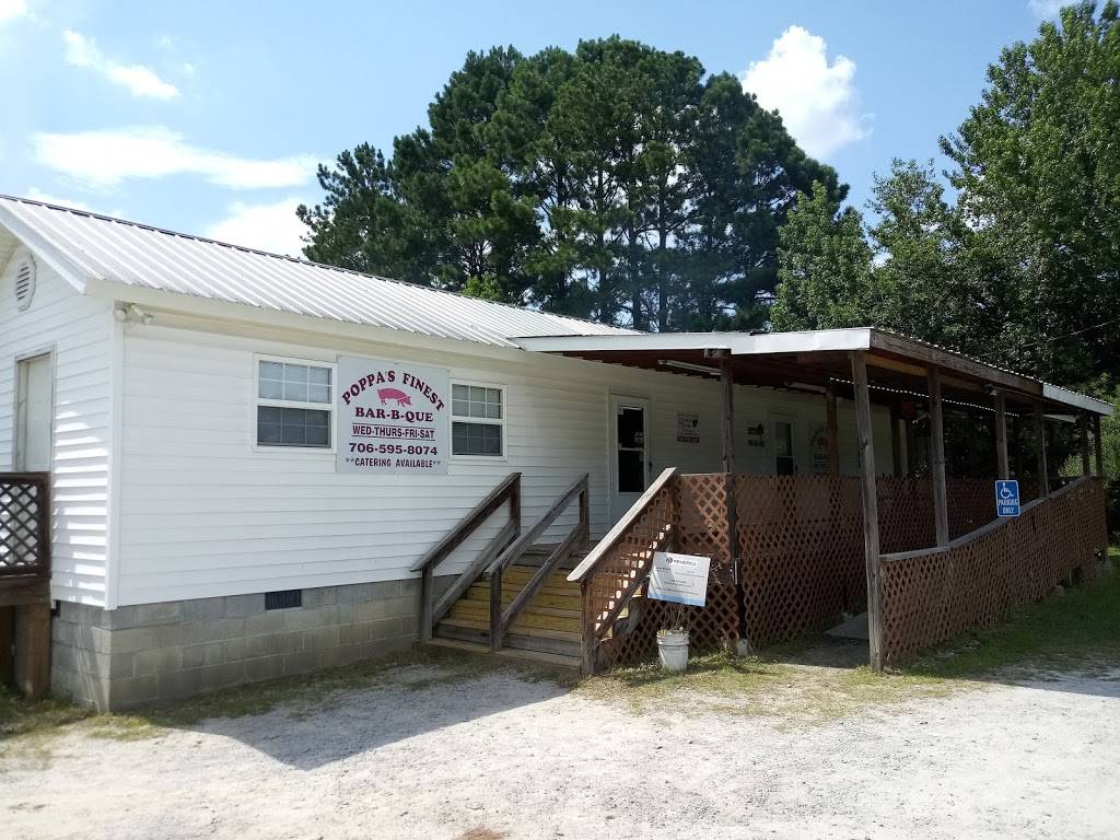 Poppas Finest BBQ & Cater | restaurant | 1073 Washington Rd, Thomson, GA 30824, USA | 7065958074 OR +1 706-595-8074