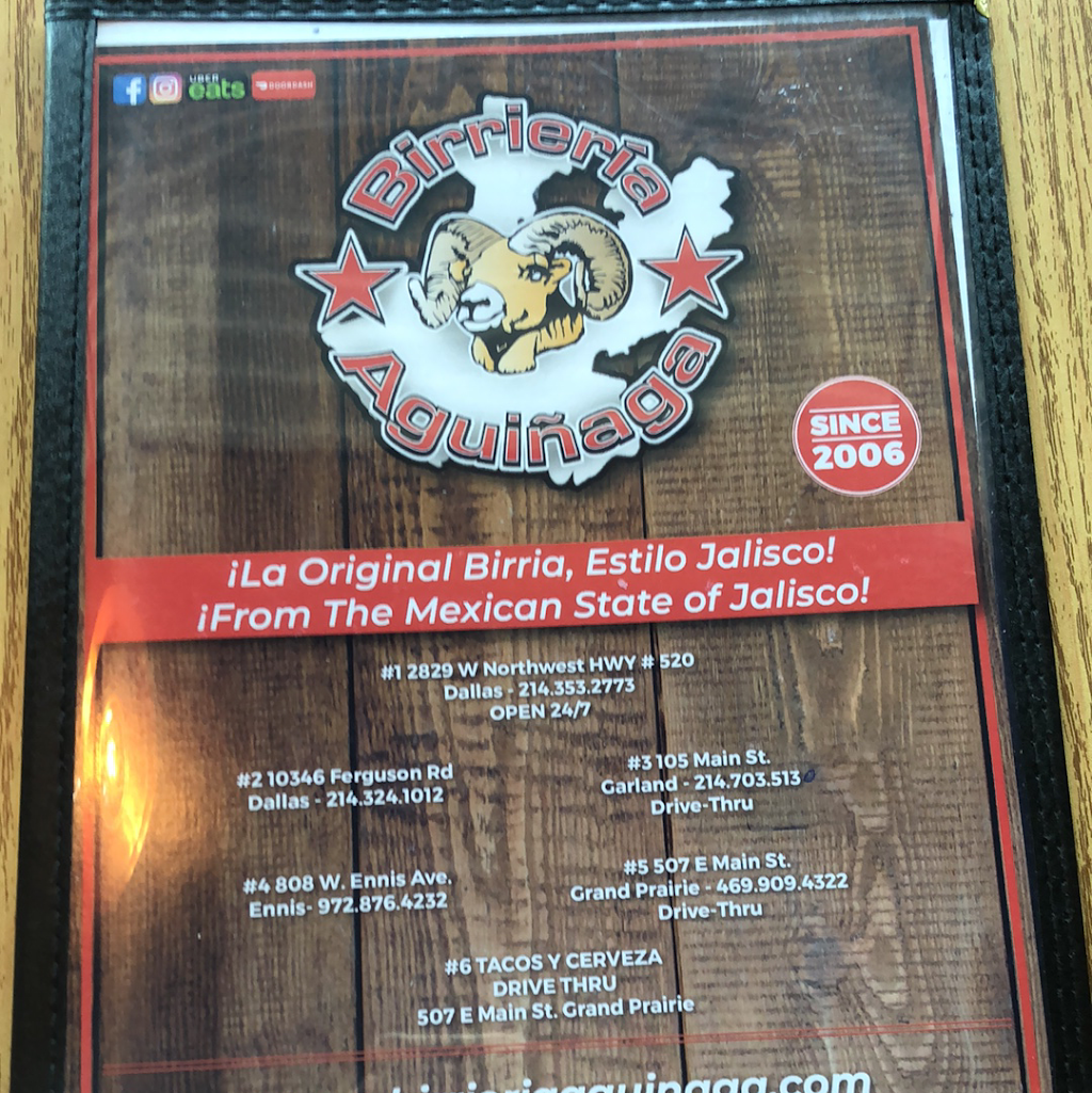Birrieria Aguinaga | restaurant | 10346 Ferguson Rd, Dallas, TX 75228, USA | 2143241012 OR +1 214-324-1012