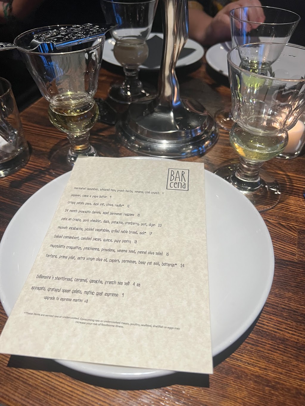 Bar Cena | restaurant | 14202 N Scottsdale Rd #165, Scottsdale, AZ 85254, USA | 4805976526 OR +1 480-597-6526