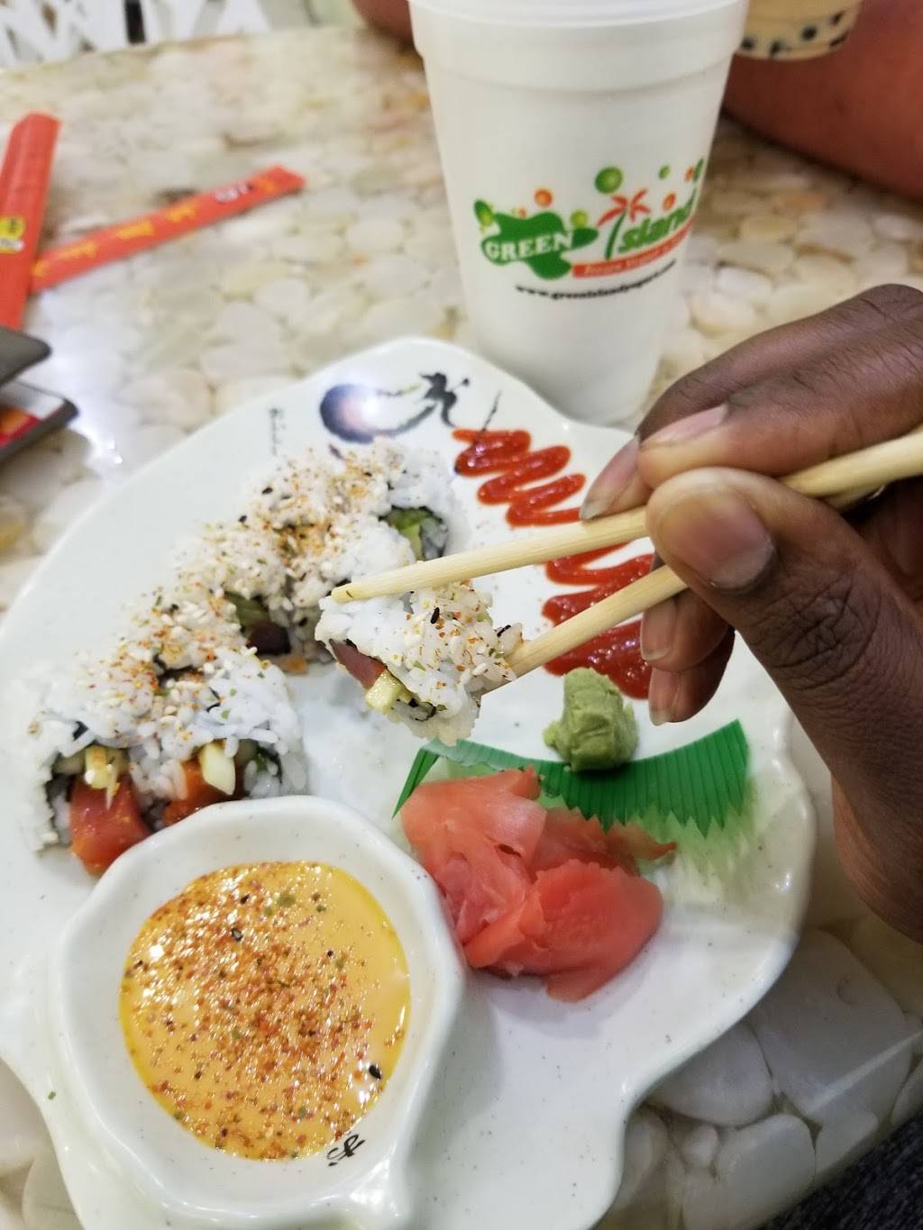 Green Island Frozen Yogurt & Tea bar | cafe | 10047 E Adamo Dr, Tampa, FL 33619, USA | 8133749006 OR +1 813-374-9006