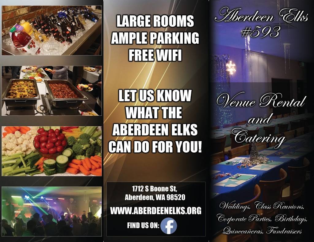 Aberdeen Elks Lodge #593 | restaurant | 1712 S Boone St, Aberdeen, WA 98520, USA | 3605322211 OR +1 360-532-2211