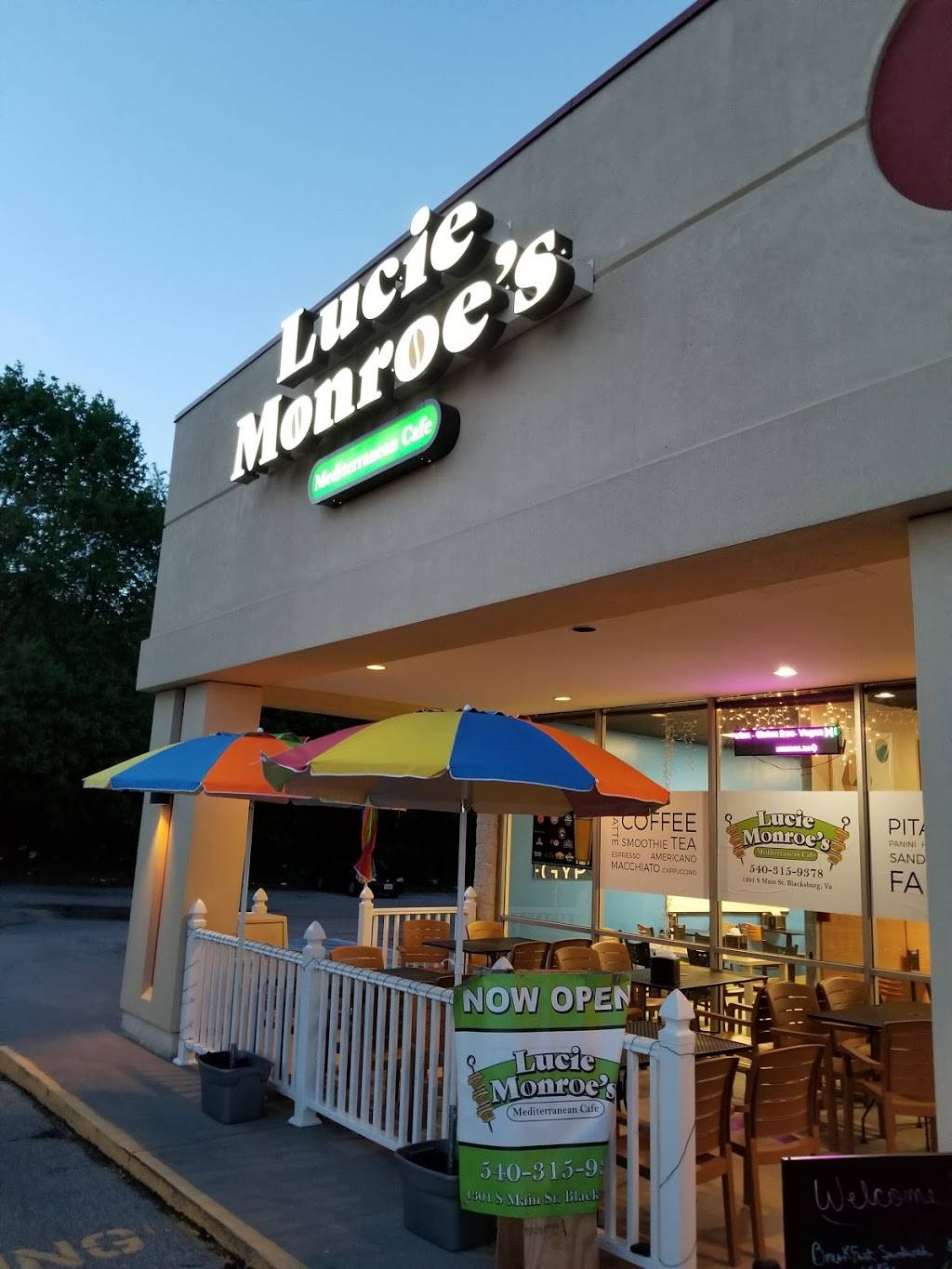 Lucie Monroes Mediterranean Cafe | restaurant | 1301 S Main St, Blacksburg, VA 24060, USA | 5403159378 OR +1 540-315-9378