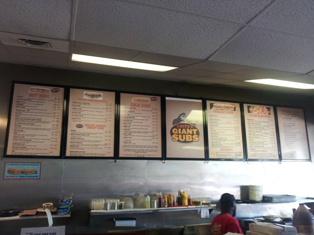 Larrys Giant Subs | meal takeaway | 8616 Baymeadows Rd, Jacksonville, FL 32256, USA | 9047392498 OR +1 904-739-2498