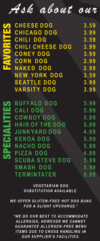 DogSlinger | restaurant | 5664 St Joseph Ave, Stevensville, MI 49127, USA | 2692817184 OR +1 269-281-7184