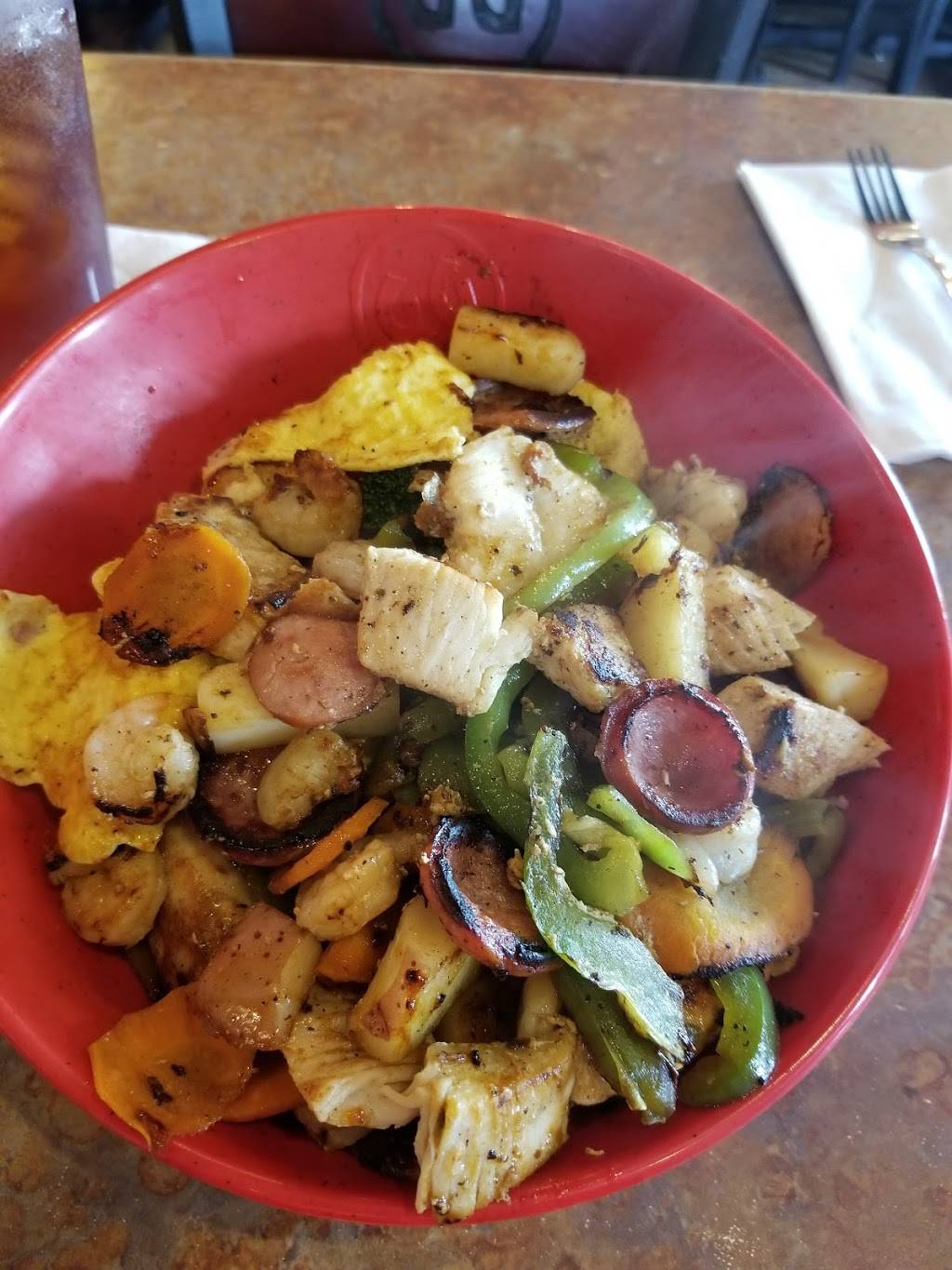 Genghis Grill | restaurant | 6600 North Fwy #144, Fort Worth, TX 76137, USA | 8173067560 OR +1 817-306-7560