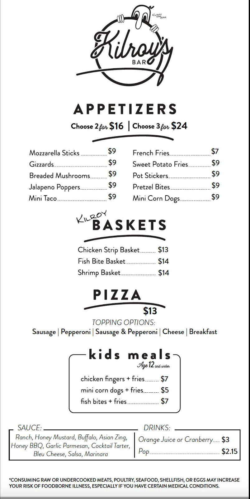 Kilroys Bar | restaurant | 1119 Thomas St, Redfield, IA 50233, USA | 5158332711 OR +1 515-833-2711