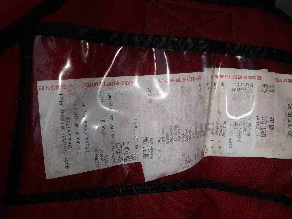 Pizza Hut | meal takeaway | 775 E 400 S, Salt Lake City, UT 84102, USA | 8015377373 OR +1 801-537-7373