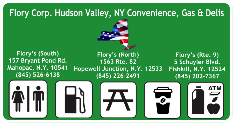 Florys Gas, Convenience & Deli (Mahopac) | restaurant | 157 Bryant Pond Rd, Mahopac, NY 10541, USA | 8455266138 OR +1 845-526-6138