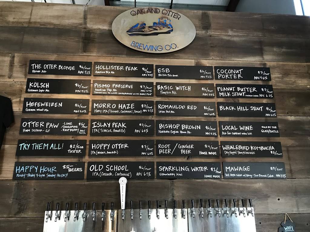 Oak and Otter Brewing Co. | restaurant | 181 Tank Farm Rd #110, San Luis Obispo, CA 93401, USA | 8054392529 OR +1 805-439-2529