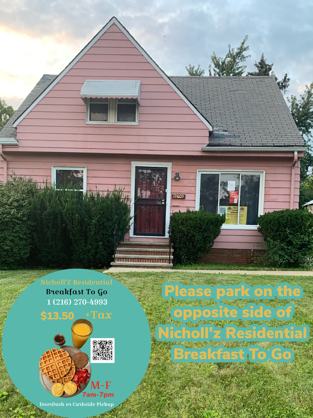 Nichollz Residential Breakfast To Go | restaurant | 19609 Nitra Ave, Maple Heights, OH 44137, USA | 2162704993 OR +1 216-270-4993