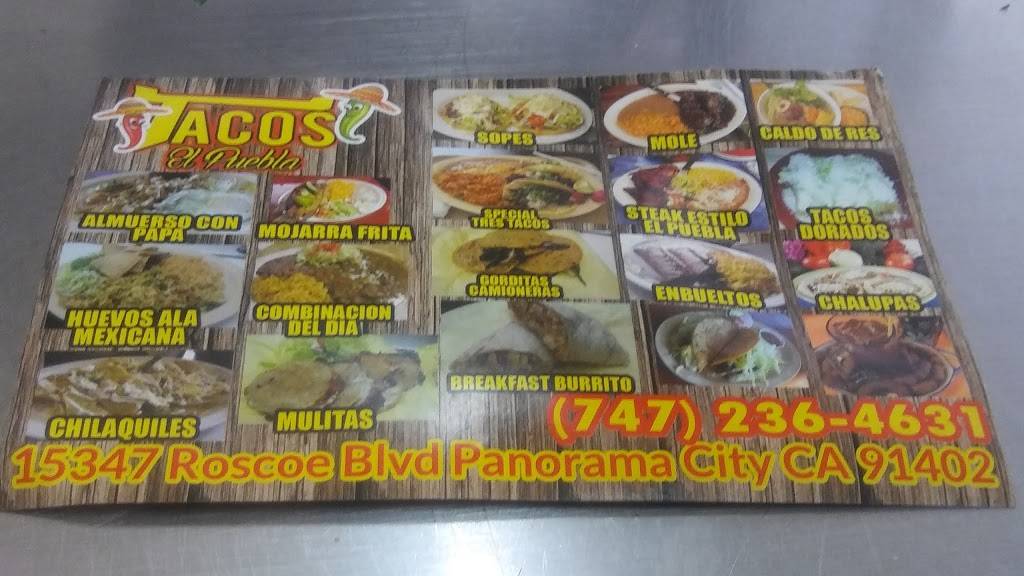 Tacos El Puebla | restaurant | 15345 Roscoe Blvd, Panorama City, CA 91402, USA | 7472364631 OR +1 747-236-4631