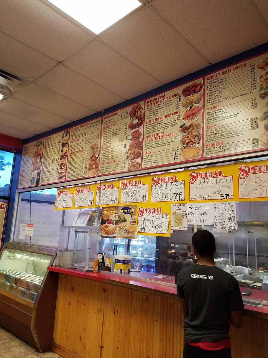 Gerrys Fish & Chicken | meal takeaway | 2 W 103rd St, Chicago, IL 60628, USA | 7732537150 OR +1 773-253-7150