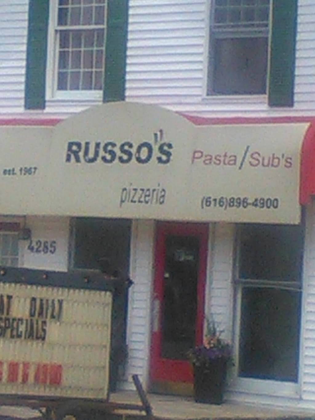 Russos Pizzeria | restaurant | 4285 30th Street, Dorr, MI 49323, USA | 6168964900 OR +1 616-896-4900