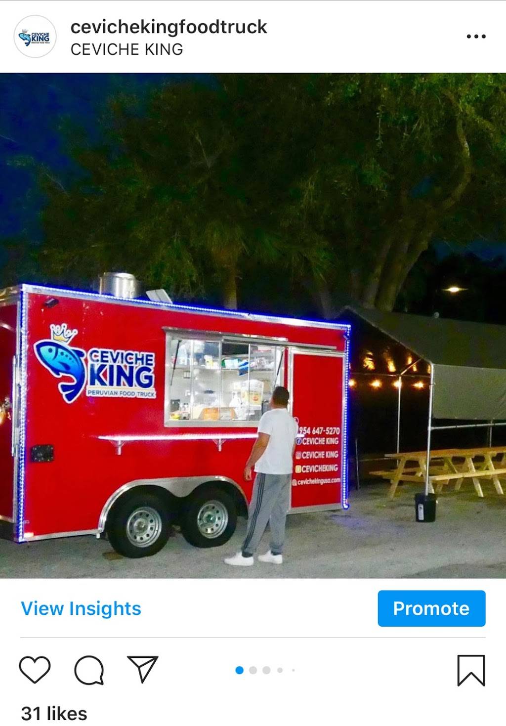 CEVICHE KING PERUVIAN FOOD TRUCK | restaurant | 8310 W Waters Ave, Tampa, FL 33615, USA | 9546475270 OR +1 954-647-5270