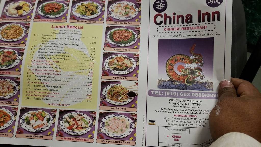 New China Inn | restaurant | 203 Chatham Sq, Siler City, NC 27344, USA | 9196630889 OR +1 919-663-0889