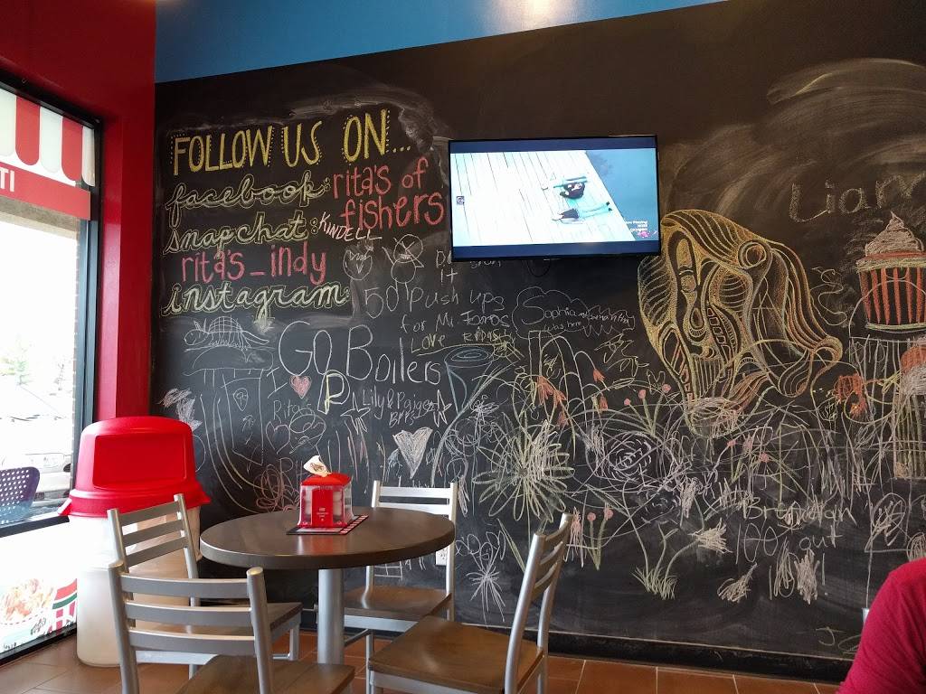 Ritas Italian Ice & Frozen Custard | restaurant | 8910 E 96th St, Fishers, IN 46037, USA | 3175985111 OR +1 317-598-5111