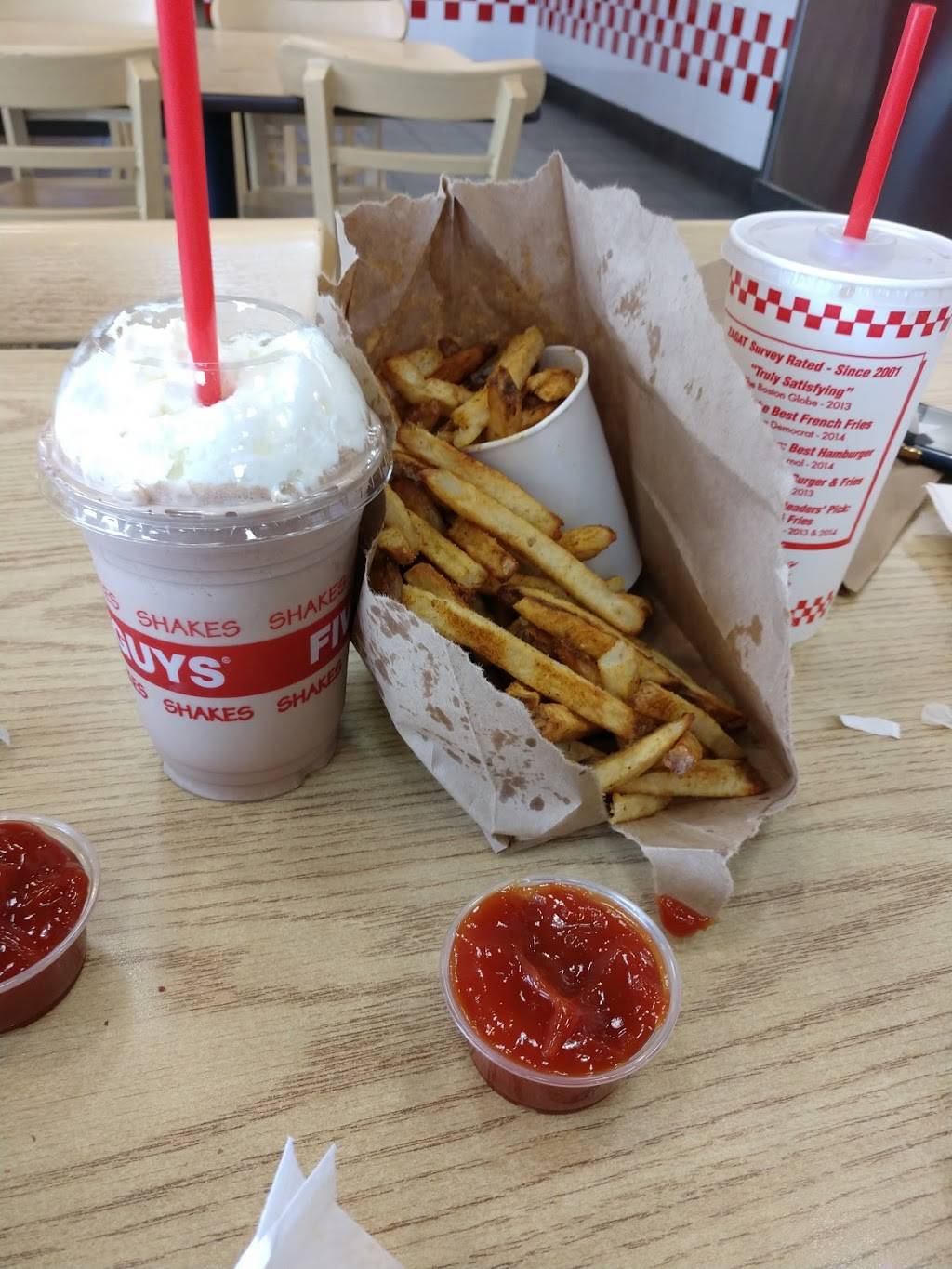 Five Guys | meal takeaway | 1202 NE Coronado Dr, Blue Springs, MO 64014, USA | 8162293700 OR +1 816-229-3700